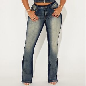 NWT Two Tone Mid Waist Tinted Denim Jeans 8 M